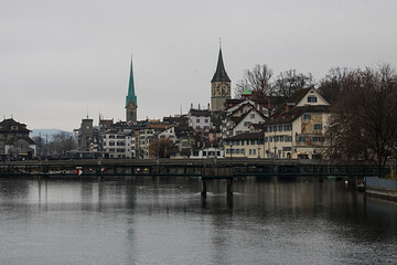 Fototapeta na wymiar Zurich, Switzerland, Travelling, City, Gull, Center