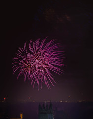 New Year's Day Fireworks in Cardiff, United Kingdom