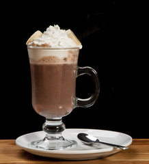 Cold Coffee Milkshake on Plate