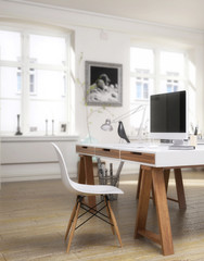 Moderne Computerarbeitsplatz-Gestalltung (Detail)