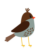 Cute little bird icon