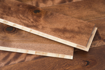 Natural wooden flooring parquet planks