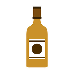 Wine bottle isolated icon vector illustration graphic design