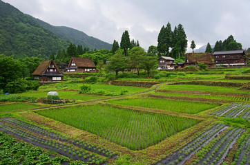 世界遺産である五箇山集落