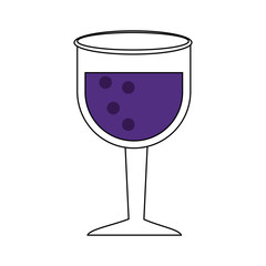 Wine cup glass icon vector illustration graphic design