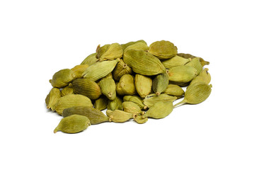 Whole cardamom isolated. Asian Spices
