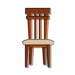 Chair dining room icon vector illustration graphic design