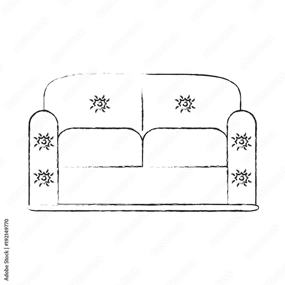 Canvas Prints sofa furniture isolated icon vector illustration graphic design