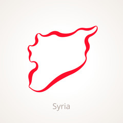 Syria - Outline Map