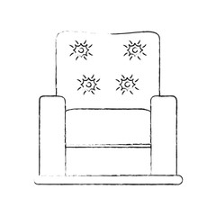 Armchair furniture isolated icon vector illustration graphic design