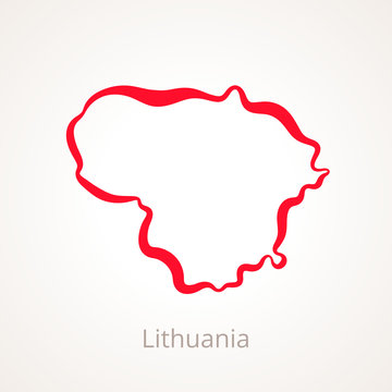 Lithuania - Outline Map