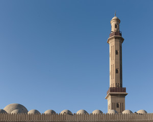 Fototapeta premium minaret on a sky background