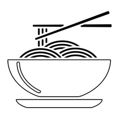 Asiatisches Essen (Icon) - Nudelpfanne