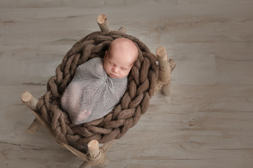 Sleeping newborn baby