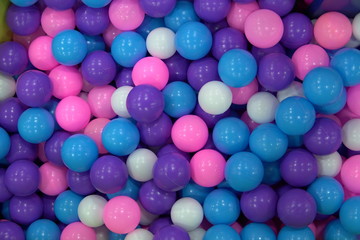 lots of multicolored round balls texture background