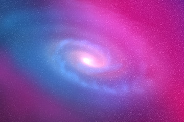 Milky Way/ Space and the Milky Way of Color Ultraviolet background gradient from pink to blue