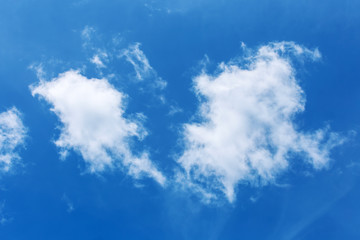 Naklejka na ściany i meble white cloud in the blue sky