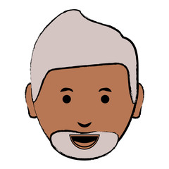 Obraz premium Cartoon man face icon