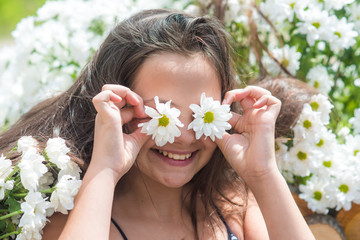 Child with daisy eyes