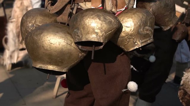 Festival of Masquerade Surva slow motion