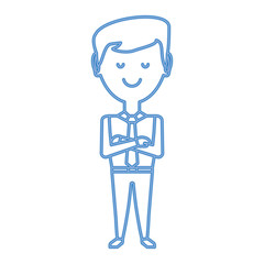 cartoon businessman icon