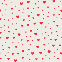 Seamless pattern background. Abstract and Modern concept. Geometric creative design stylish theme. Illustration vector. Pink and red color. Heart shape for Valentines day and wedding events