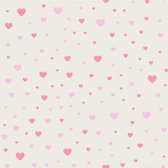 Seamless pattern background. Abstract and Modern concept. Geometric creative design stylish theme. Illustration vector. Pink and red color. Heart shape for Valentines day and wedding events