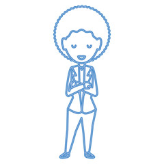 Cartoon businesswoman icon