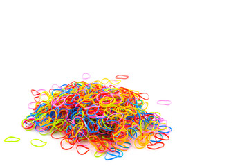 colorful rubberband isolated