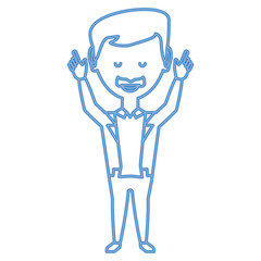 cartoon businessman icon