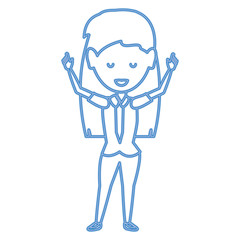 Cartoon businesswoman icon