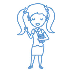 Cartoon businesswoman icon