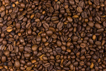 Obraz premium Tło ziaren kawy