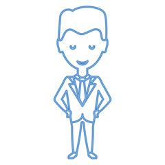 cartoon businessman icon