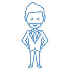 cartoon businessman icon