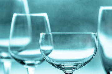 empty wine glasses