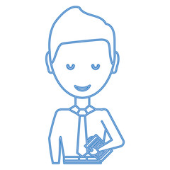 cartoon businessman icon