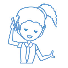 Cartoon businesswoman icon