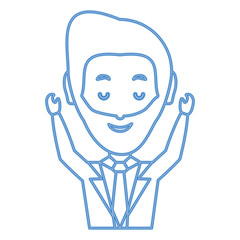 cartoon businessman icon