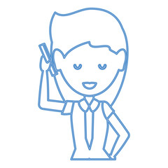 Cartoon businesswoman icon