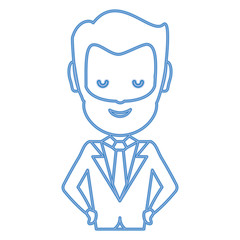 cartoon businessman icon