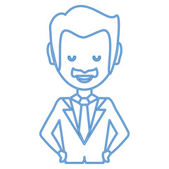 Obraz premium cartoon businessman icon