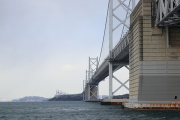 Seto big bridge in Japan