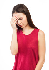 Fototapeta premium Woman looking tired