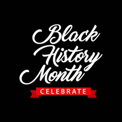 Fototapeta na wymiar Black History Month Celebration Vector Template Design