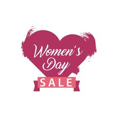 Women's Day Sale Vector Template Design