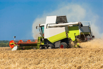 Combine harvester in action - 253816