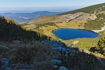 Amazing Landscape of Yonchevo lake,  Rila Mountain, Bulgaria