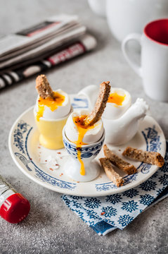Soft Boiled Eggs with Bread Soldiers