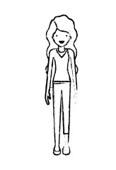 elegant businesswoman avatar character vector illustration design